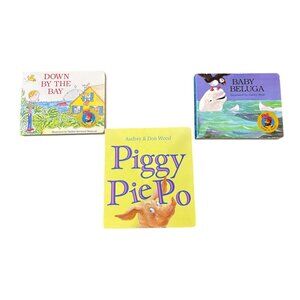 Set Of 3 Children's Board Books - Piggy Pie Po, Down By The Bay & Baby Beluga By